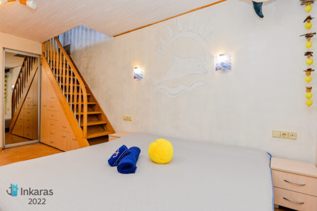 Vacational House Inkaras bed