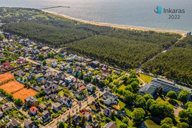 palangos tiltas iš drono aukštai